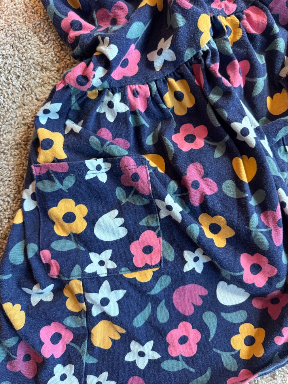 Girls 5T Clothing Bundle Children’s Place Bootcut Jeans and Fall Floral Dress - Picture 7 of 13